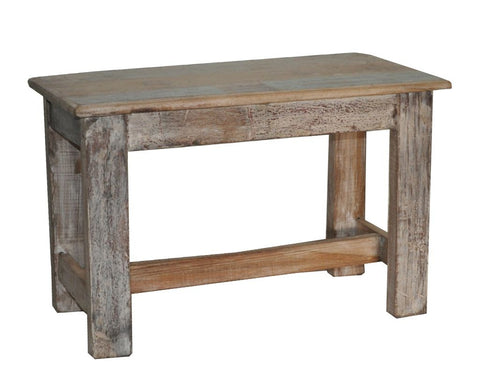 Reclaimed Wood Side Bench