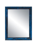 Blue Vintage Wooden Mirror