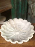 White Marble Lotus Marble Plates