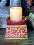 Hand painted candle holder