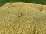 Green Paisley Meditation Tufted Cushion