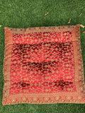 Red Meditation Tufted Cushion