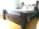 Triple Arch Low Pillar Bed Jhulla Bed