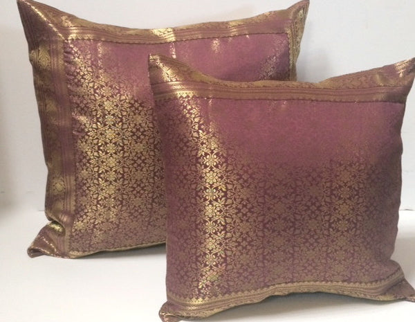 Handmade Decorative Throw Pillow Cushion & Covers - Purple Lace –  currypeepal