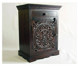 Hand carved Bedside Nightstand