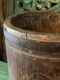 wooden pot