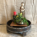 Indian Hand carved grinder table