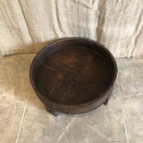 Indian Hand carved grinder table/ Chakki