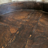 Indian Hand carved grinder table/ Chakki