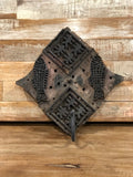 Vintage Batik Ink Block Wall Hook