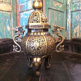 Chinese Brass Hexagonal incense burner