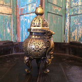 Chinese Brass Hexagonal incense burner