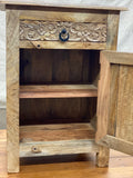 Hand carved Bedside Nightstand