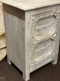 Hand carved Bedside Nightstand
