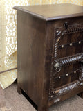Hand carved Bedside Nightstand
