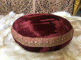 Indian Vintage Chakki with Velvet fabric Cushion