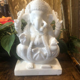 Marble Ganesha sculpture 12"