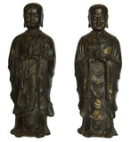 Standing Brass Luhan monks