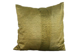 Olive Green Paisley Pillow Cover