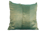 Sea Green Paisley Sari Pillow Cover