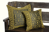 Black Kela Sari Pillow Cover