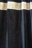 Indian Fabric Black Art Silk Curtains