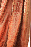 Indian Sari Fabric Copper  Curtain Kela