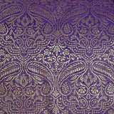 Dark Purple Paisley Sari Pillow Cover