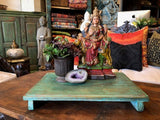 See Green Vintage Wooden Bajot