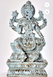 LARGE WOODEN LAKSHMI STATUE