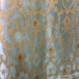 Indian Sari Fabric Baby blue Curtain-KELA