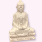 24" Marble Sitting Buddha Statue