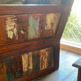 Single Seat Moroccan Style Chair in Reclaimed Wood