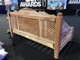 Indian Lotus Hand Carved Daybed