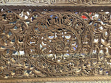 Indian Lotus Hand Carved Daybed