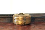 Hand Hammered Round Box with Lid