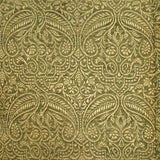 Olive Green Paisley Pillow Cover