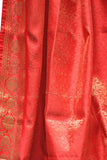 Indian Sari Red Raj Curtain