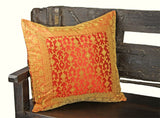 Indian pillows Cover Red Kela Sari