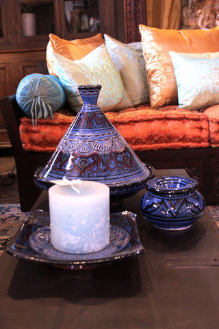 Moroccan Tajine in Blue