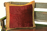 Burgundy Velvet Pillow Cover