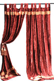 Burgundy Wine Velvet Curtains