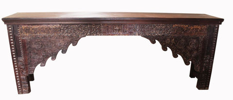 Wooden Architectural archway console table
