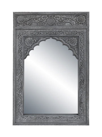 Gray Arch Frame With Mirror