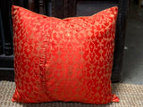 Fire Orange Kela Sari Pillow Cover