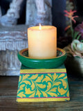 HAND PAINTED CANDLE HOLDER