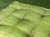 Green  Raj Meditation Tufted Cushion