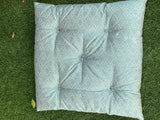 Light Blue brocade fabric floor sitting cushion