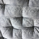 Gray Brocade fabric Chair Cushion