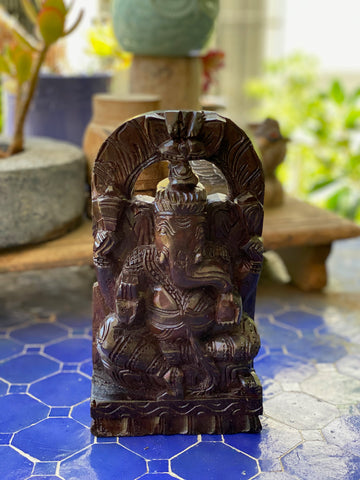 wooden Ganesha